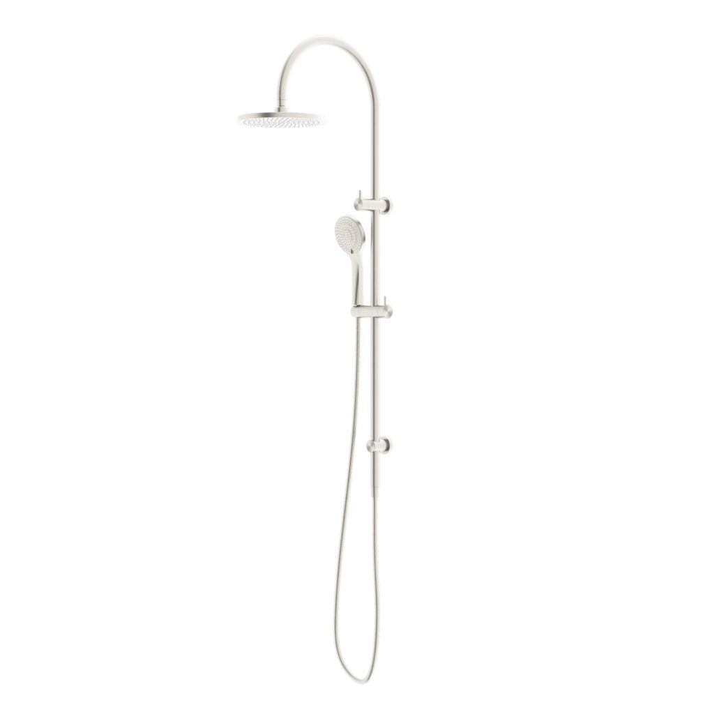 Nero Mecca Twin Shower with Air Shower - Brushed Nickel