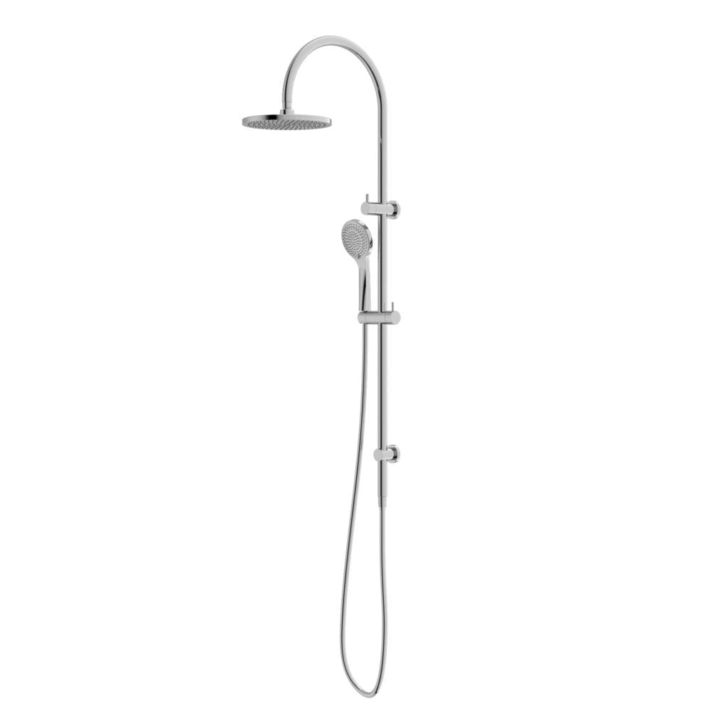 Nero Mecca Twin Shower with Air Shower - Chrome