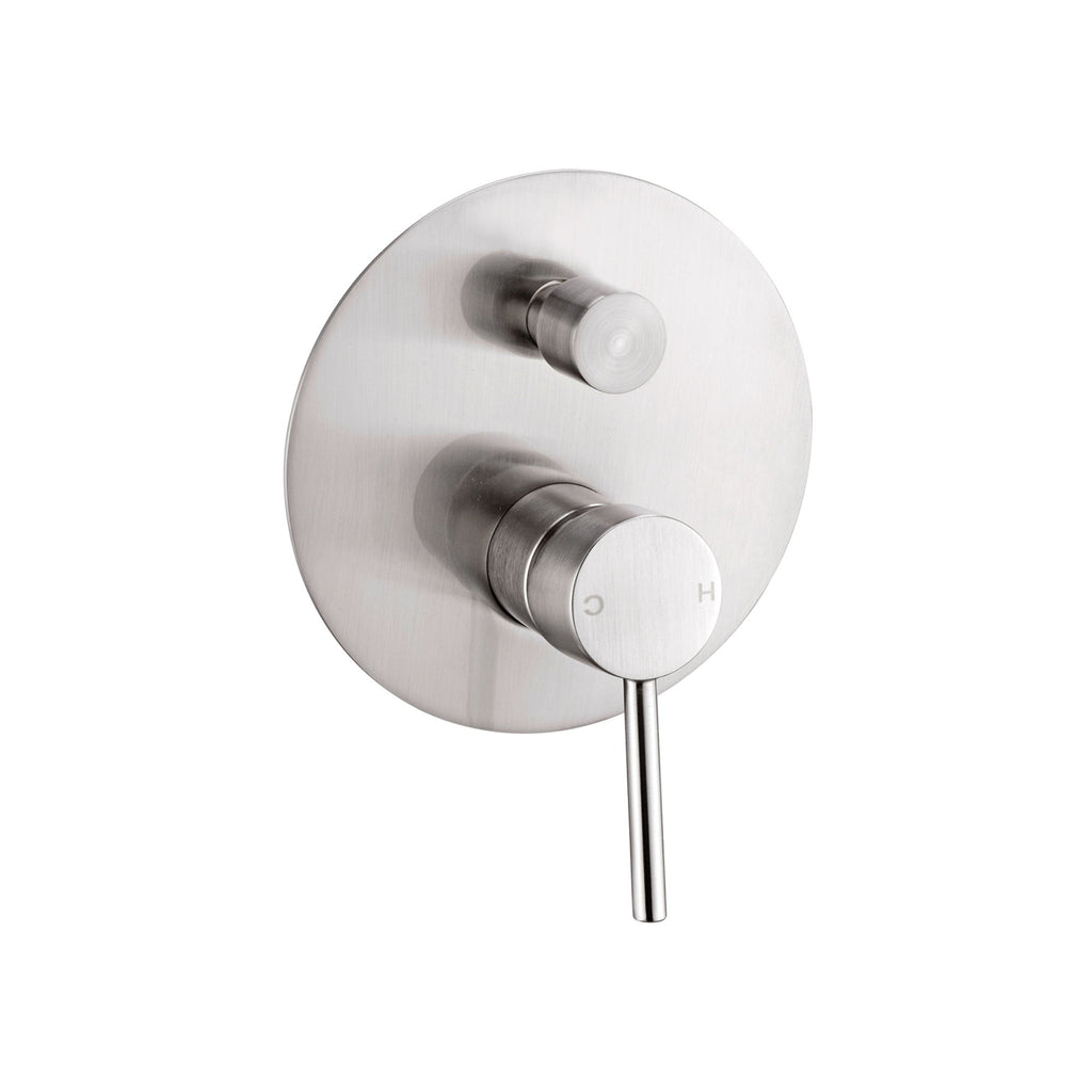 Nero Dolce Shower / Bath Mixer with Diverter - Brushed Nickel