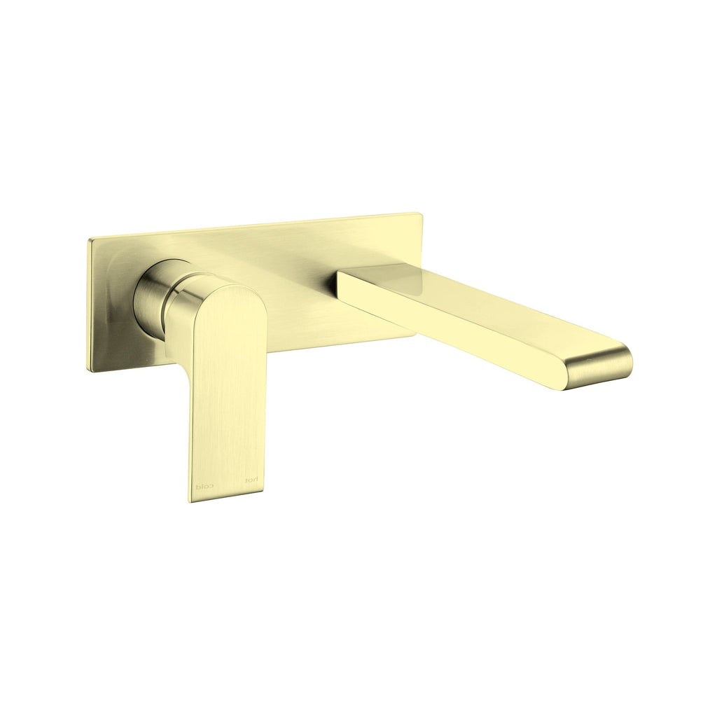 Nero Bianca Wall Mixer Spout 200mm - Brushed Gold