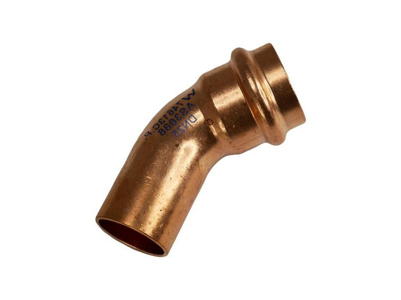 Copper Press 45° Elbow (Male/Female) Gas 25MM - Wellsons