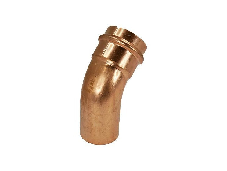 Copper Press 45° Elbow (Male/Female) Gas 40MM - Wellsons