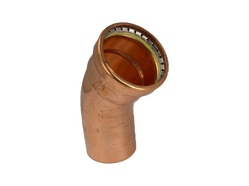 Copper Press 45° Elbow (Male/Female) Gas 80MM - Wellsons
