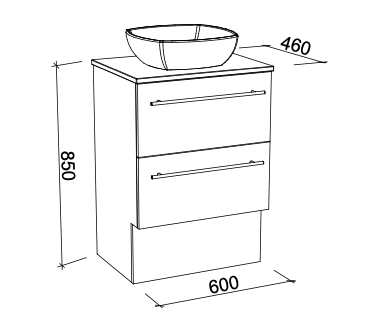 Timberline Oxbow Floor Standing Vanity with Basin - Wellsons