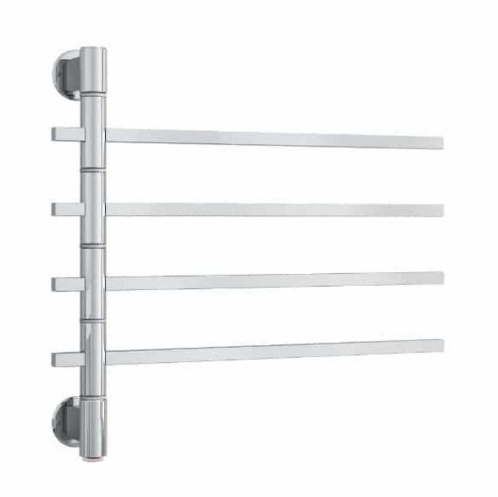 Thermogroup 4 Bar Swivel Non Heated Towel Rail - Polished Stainless Steel