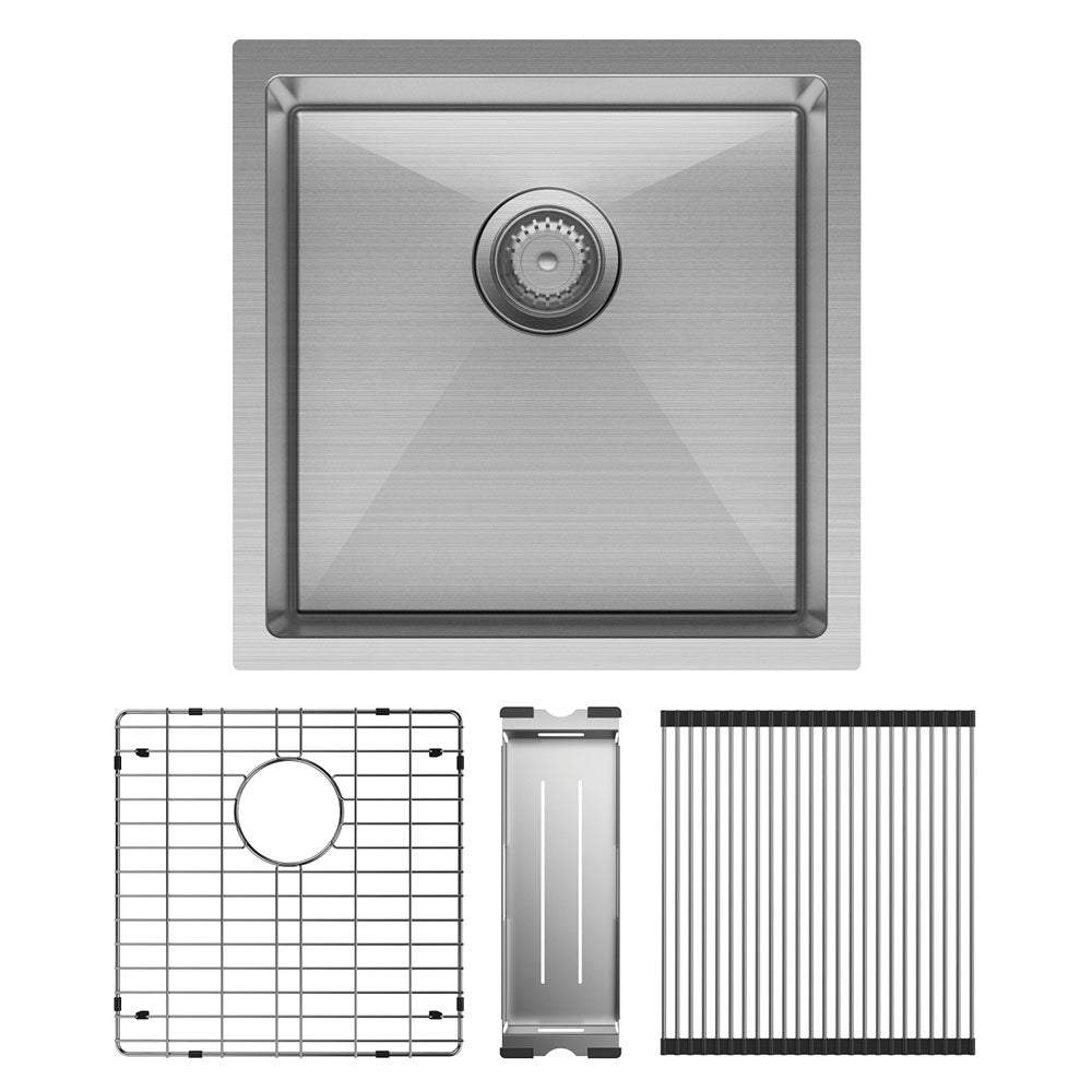 Fienza Hana 32L Single Kitchen Sink, Stainless Steel