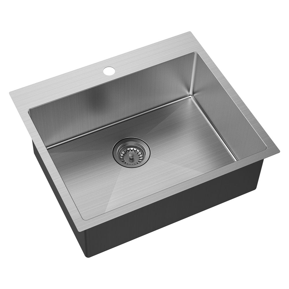 Fienza Hana 50L Laundry Sink, No Overflow Stainless Steel