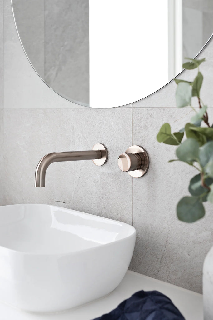 Meir Round Wall Mixer - Champagne Rose Gold