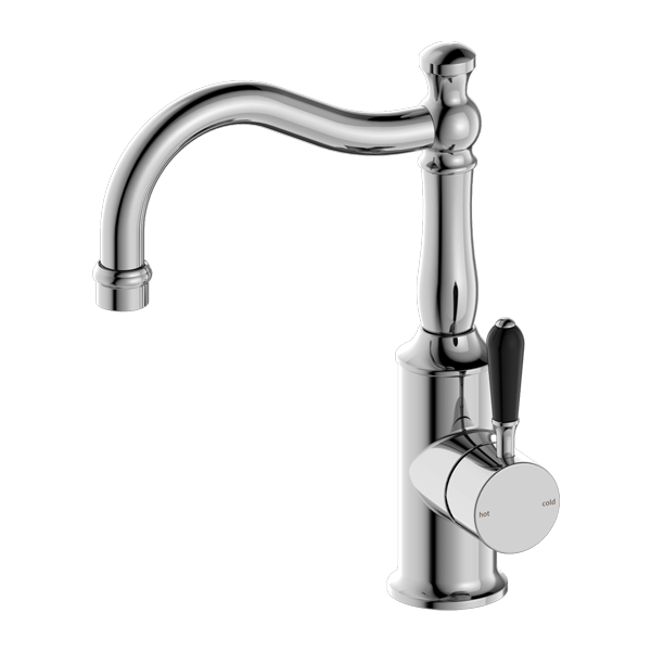 Nero York Basin Mixer Hook Spout - Chrome