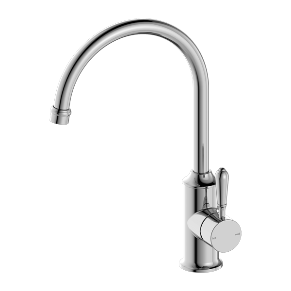 Nero York Kitchen Mixer Gooseneck Spout - Chrome