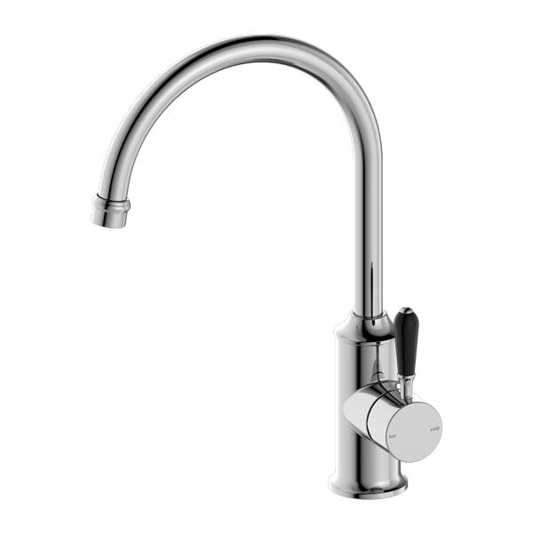 Nero York Kitchen Mixer Gooseneck Spout - Chrome