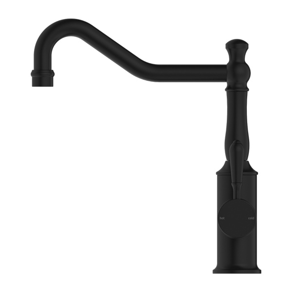 Nero York Kitchen Mixer Hook Spout - Matte Black