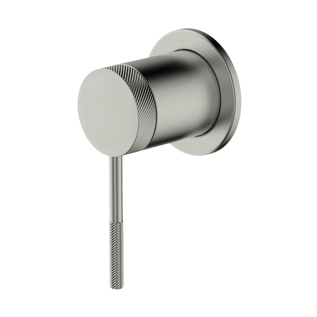 Gareth Ashton Poco Knurled Shower Mixer - Brushed Nickel