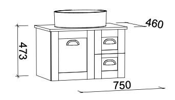 Timberline Victoria Wall Hung Vanity with Alpha Ceramic Top - Wellsons