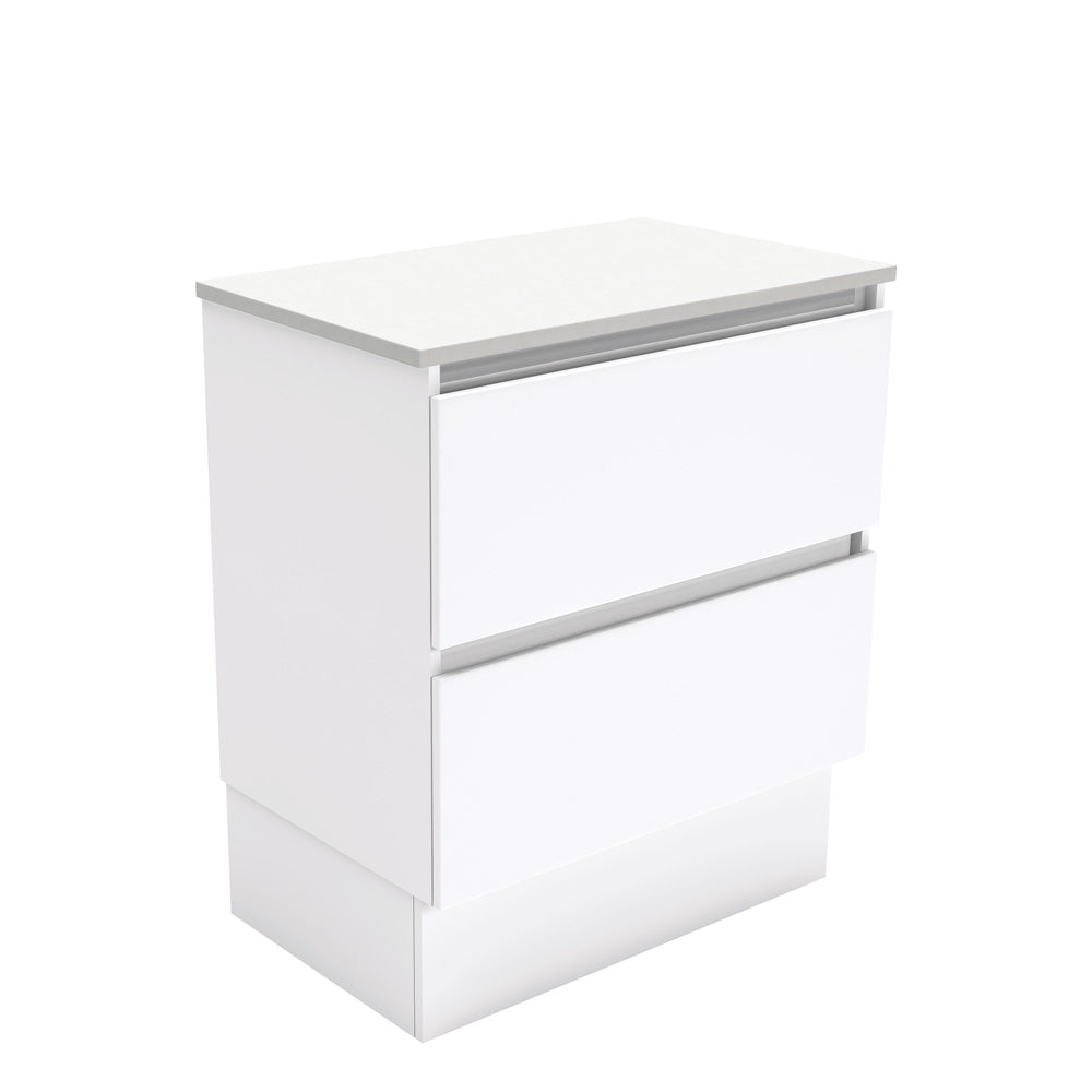 Fienza Quest Cabinet on Kick-board 750mm - 1200mm Configuration - Gloss White