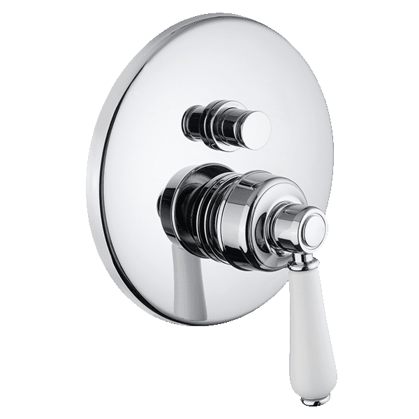 Armando Vicario Provincial Wall Mounted Divertor Mixer - Chrome