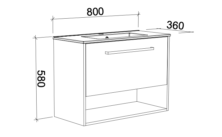 Timberline Karlie Wall Hung Vanity with Urban Ceramic Top - Wellsons