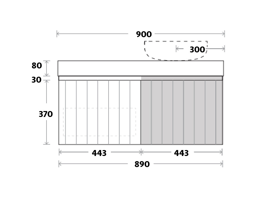 Marquis Chelsea Wall Hung Vanity - Wellsons