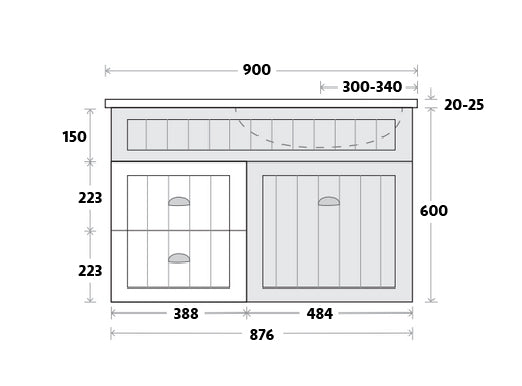 Marquis Kiama Wall Hung Vanity - Wellsons
