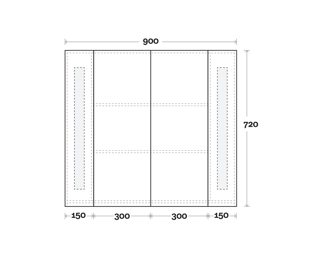Marquis Urban Lights shaving Cabinet