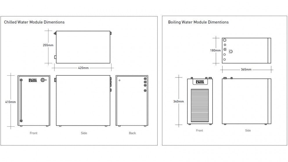 Billi B-5000 Sparkling with XL Levered Dispenser - Wellsons