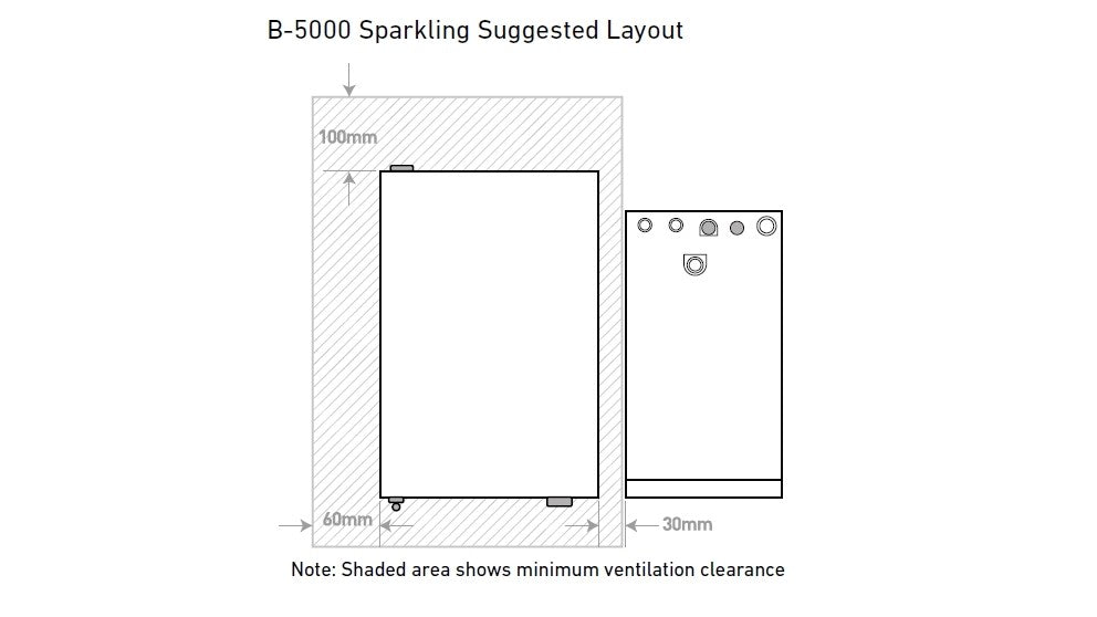 Billi B-5000 Sparkling with XL Levered Dispenser - Wellsons