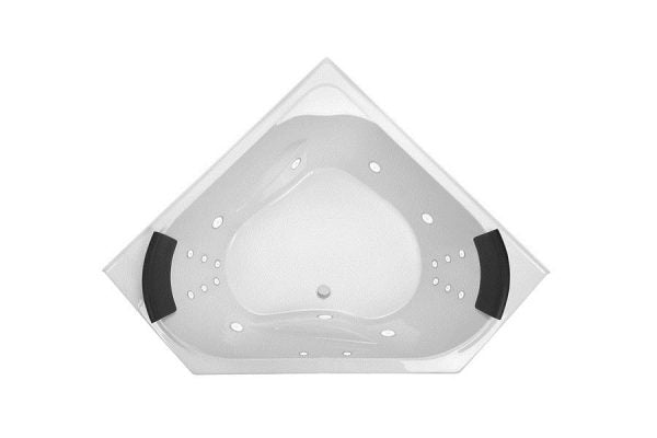 Decina Angelique Dolce Vita 18 Jet Spa Inset Corner Bath 1295/1465mm - Gloss White