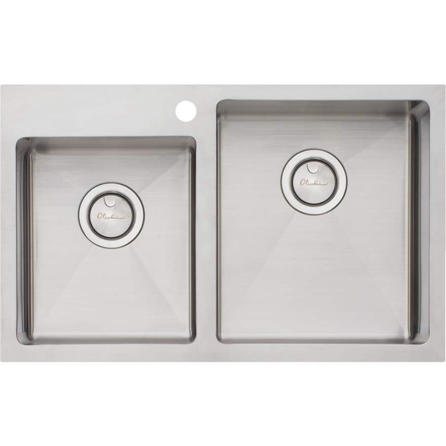 Oliveri Apollo 1 & 3/4 Offset Bowl Sink