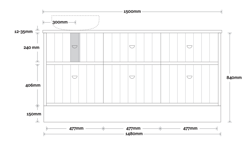 Marquis Anna Floor Standing Vanity - Wellsons