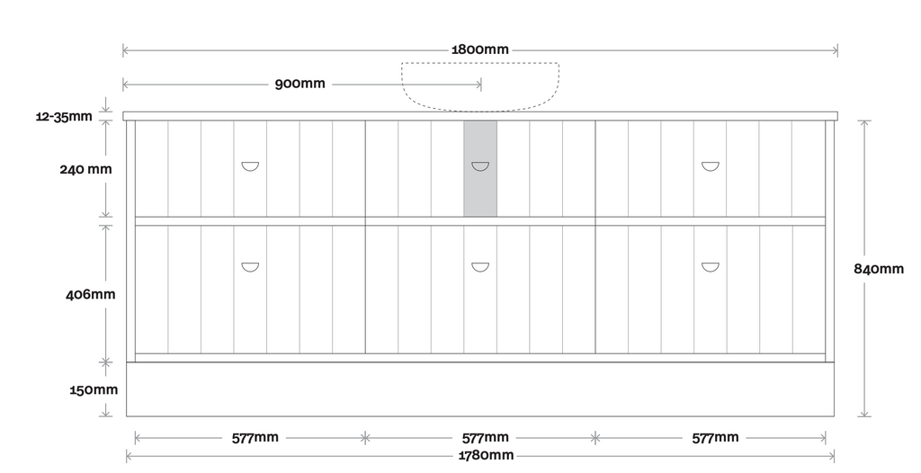Marquis Anna Floor Standing Vanity - Wellsons