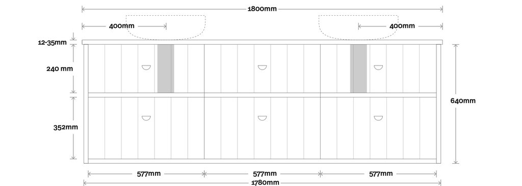 Marquis Anna Wall Hung Vanity - Wellsons