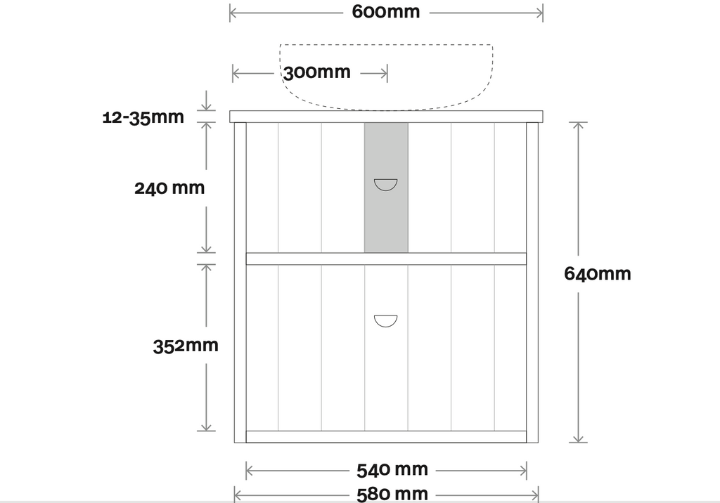 Marquis Anna Wall Hung Vanity - Wellsons