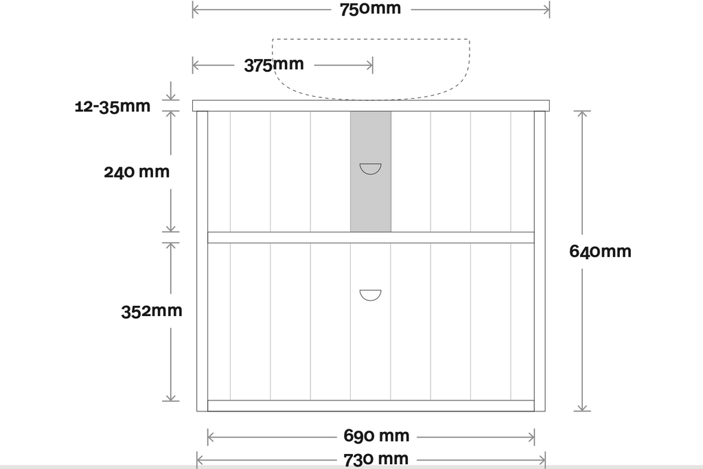 Marquis Anna Wall Hung Vanity - Wellsons
