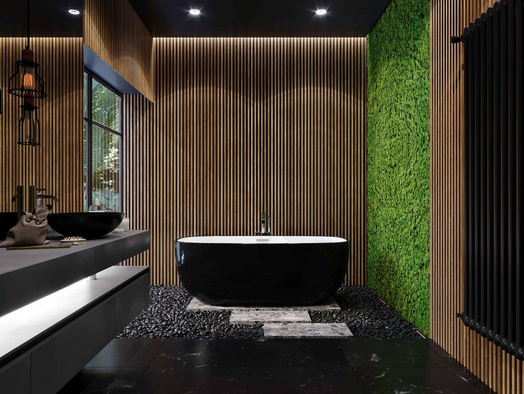 Belbagno Sapphire Bathtub 1650mm - Gloss Black / Gloss White - Wellsons