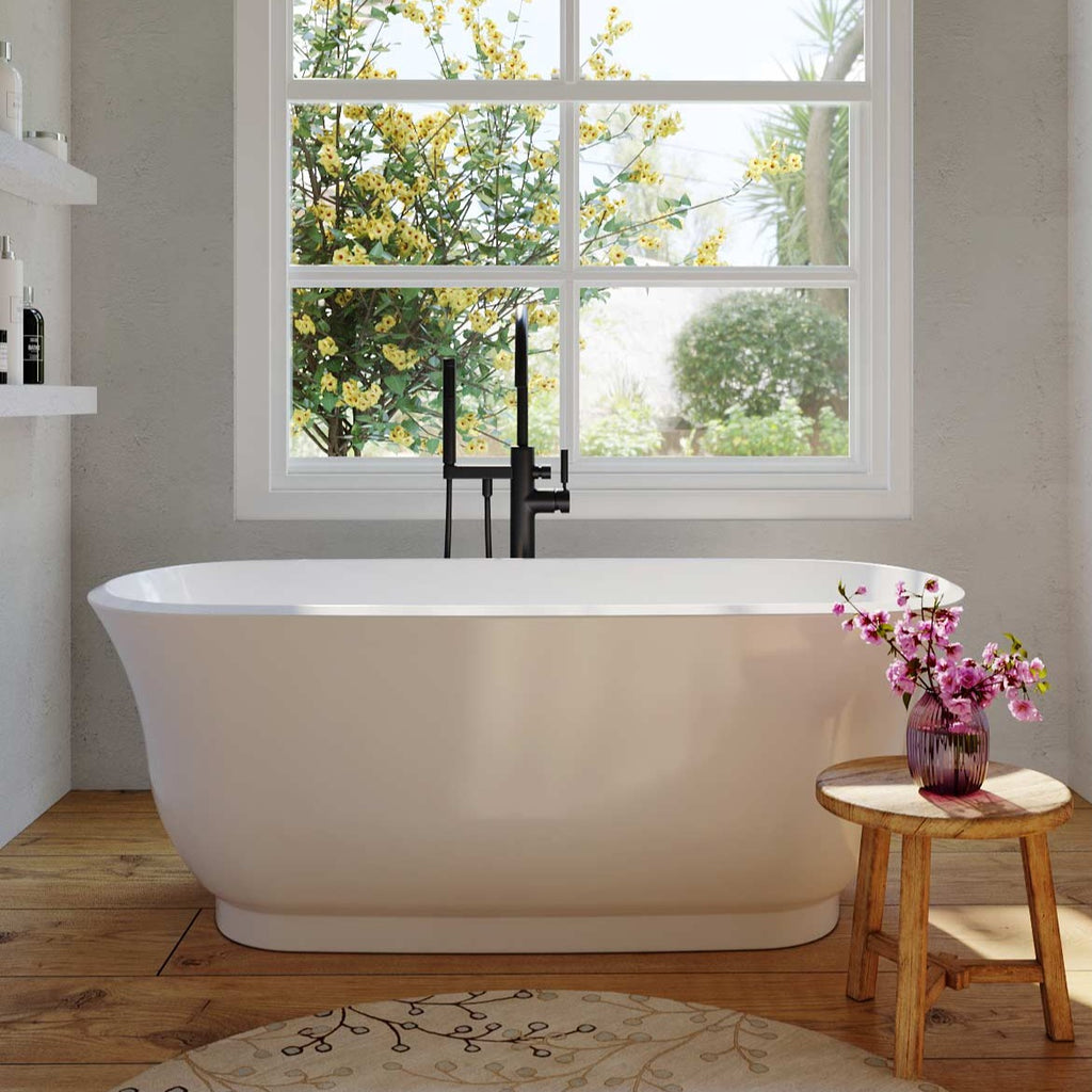Belbagno Baden Acrylic Freestanding Bath 1700mm - Gloss White - Wellsons