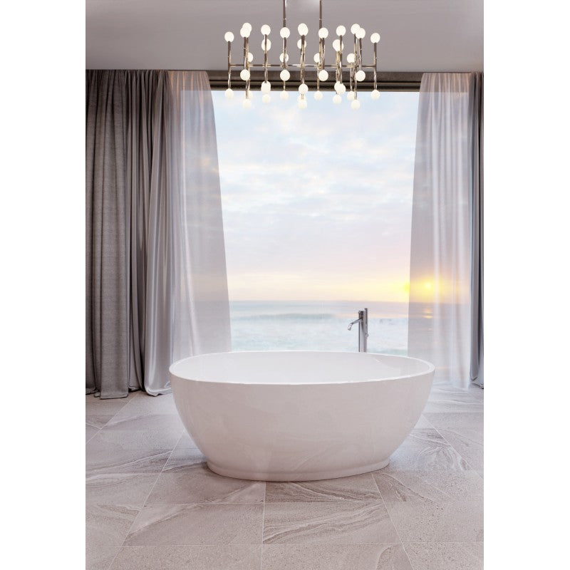 Belbagno Aveo Bathtub 1700mm - Gloss White