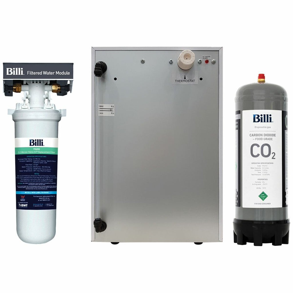 Billi B-3000 Chilled and Sparkling Filter Water with Dual Levered Round Slimline Dispenser - Wellsons