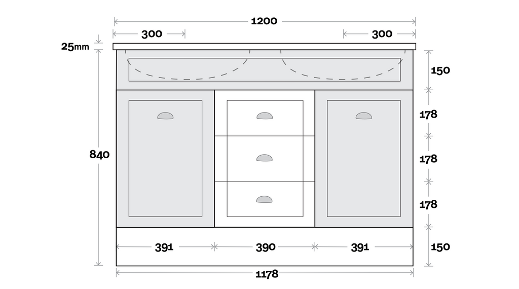 Marquis Bowral Floor Standing Vanity - Wellsons