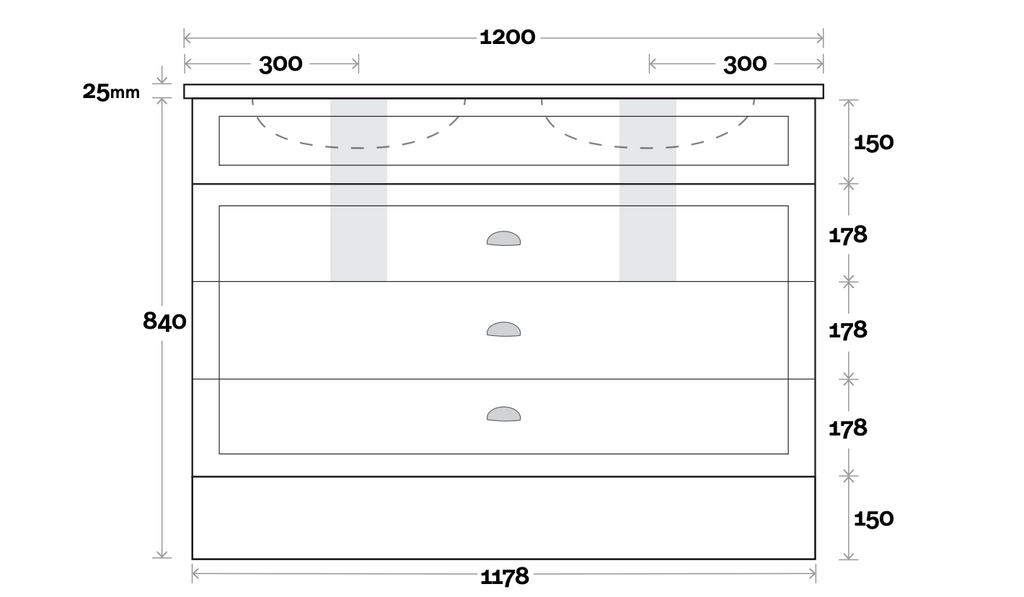 Marquis Bowral Floor Standing Vanity - Wellsons
