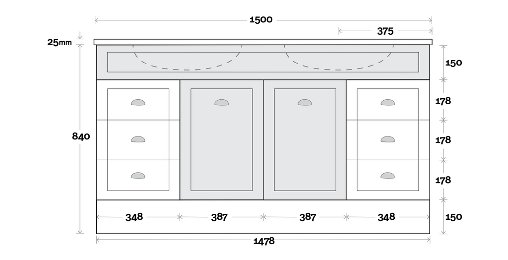 Marquis Bowral Floor Standing Vanity - Wellsons
