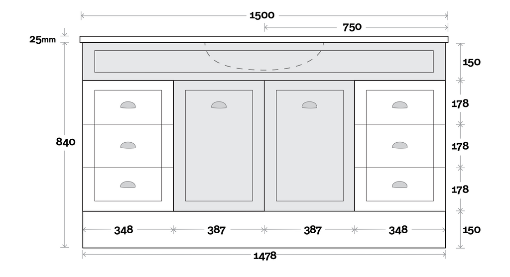 Marquis Bowral Floor Standing Vanity - Wellsons