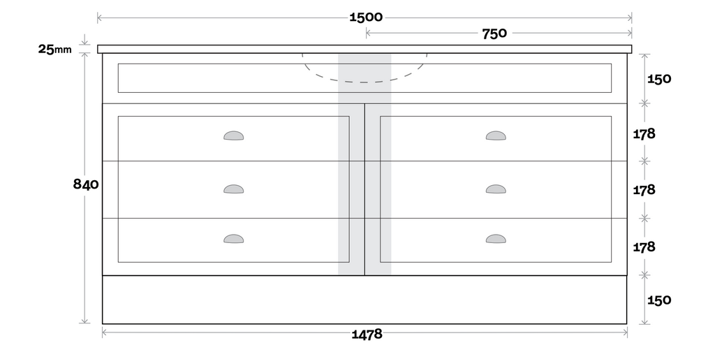 Marquis Bowral Floor Standing Vanity - Wellsons
