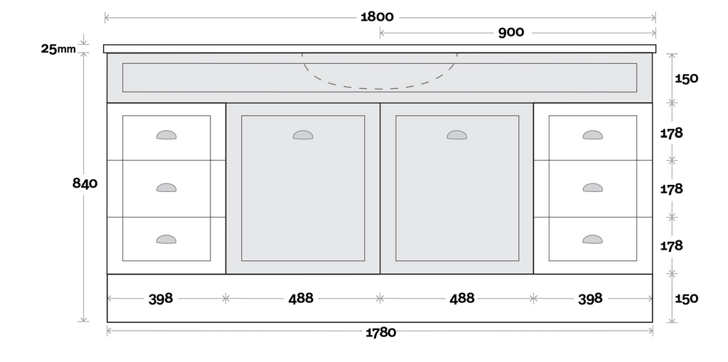 Marquis Bowral Floor Standing Vanity - Wellsons