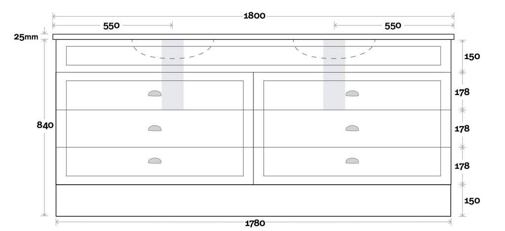 Marquis Bowral Floor Standing Vanity - Wellsons