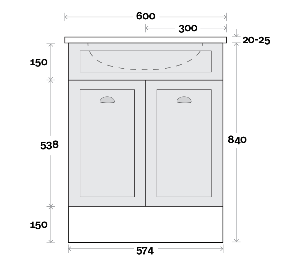 Marquis Bowral Floor Standing Vanity - Wellsons