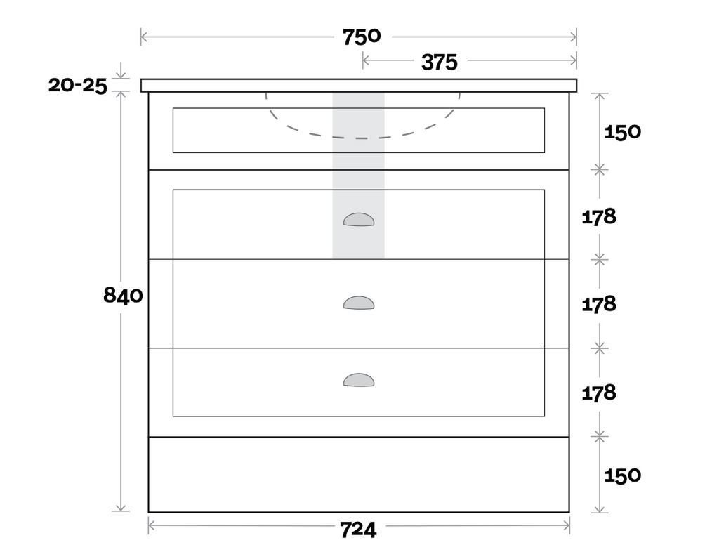 Marquis Bowral Floor Standing Vanity - Wellsons