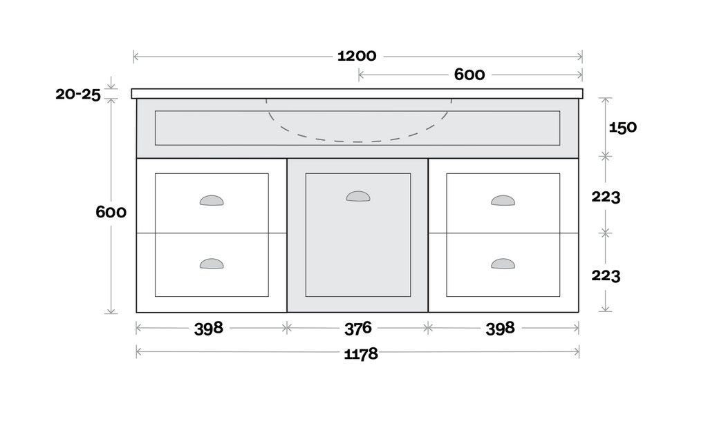 Marquis Bowral Wall Hung Vanity - Wellsons