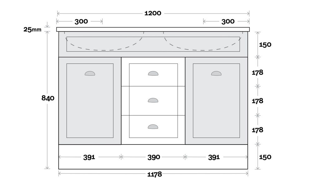 Marquis Bowral Floor Standing Vanity - Wellsons