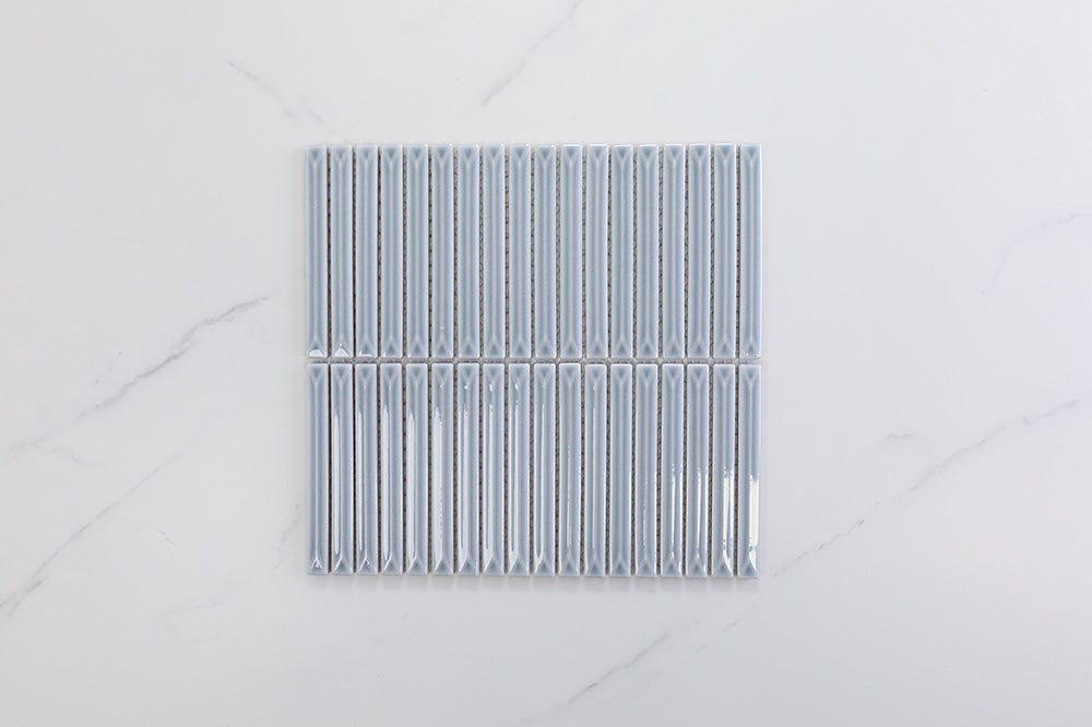 Brinx Kit kat Silver Gloss Mosaic Tile