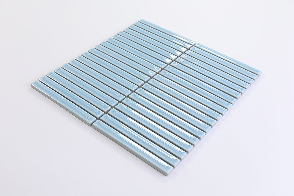 Brinx Kit kat Blue Gloss Mosaic Tile